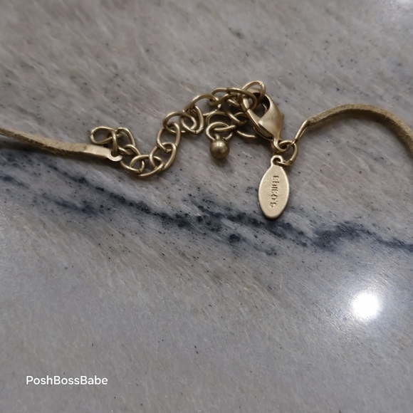 CHICO’s CLARA GREEN & GOLD PLATED NECKLACE NWT -PENDANT - Picture 9 of 11